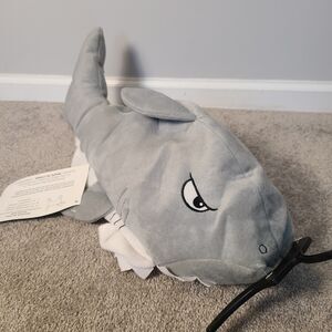 SHARK Plush Fins GRAY Dog Puppy Pet Costume Party Halloween MEDIUM